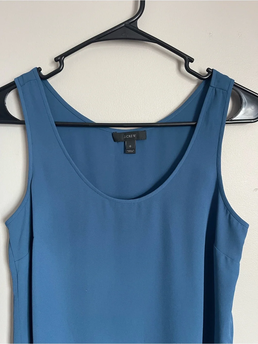 J. CREW | Blue Scoop Neck Sleeveless Tank Sz 0